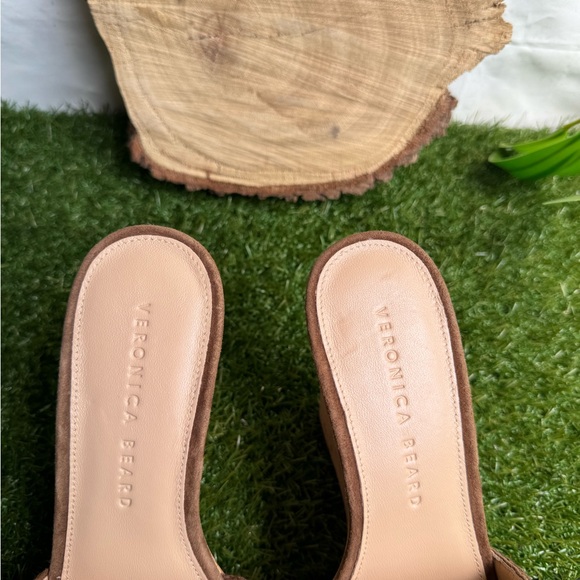Veronica Beard
Dali Sand Suede Peep-Toe Wedge Platform Sandals size 5.5 women - Picture 10 of 13